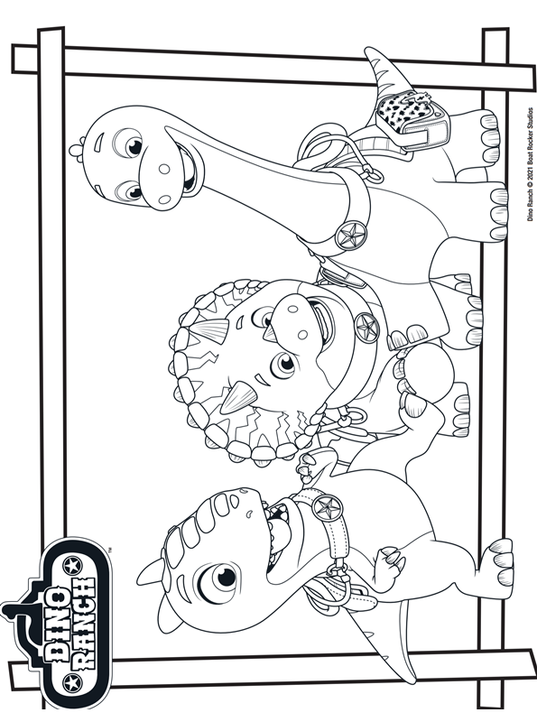 Kids-n-fun.com | Coloring page Dino Ranch Dino Ranch Dinos
